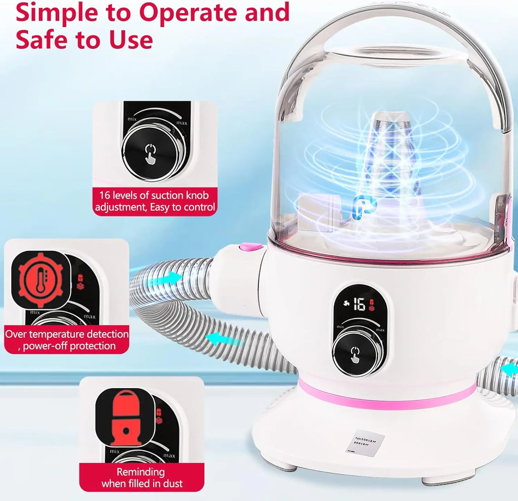 Pet Grooming Vacuum – Dog Hair Groomer & Multi-Functional Pet Grooming Kit