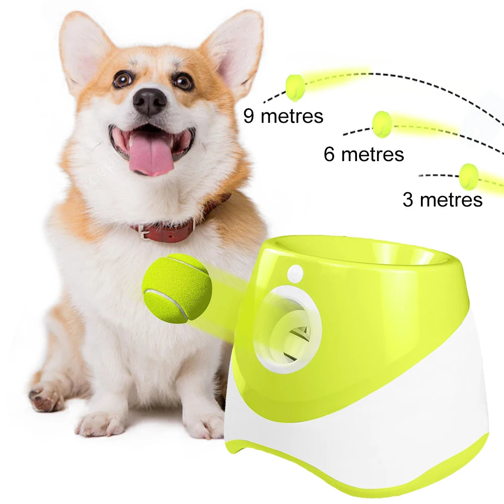 Dog Tennis Launcher – Automatic Ball Throwing Machine for Interactive Pet Play