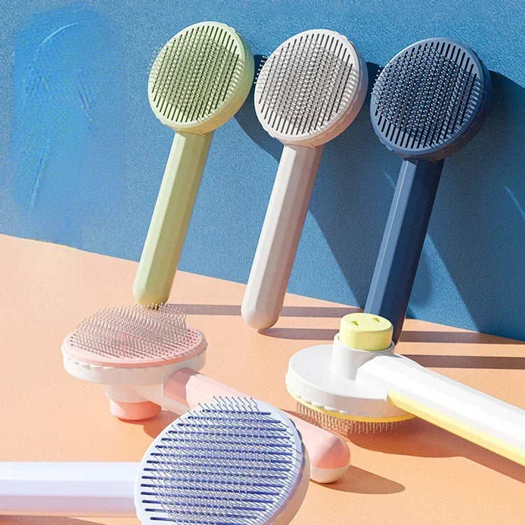 Cat Grooming Brush – Soft & Effective Hair Remover for Happy Pets