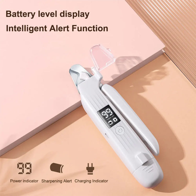2-in-1 Electric Dog Nail Grinder & Clipper – Safe Grooming with Built-In LED Light