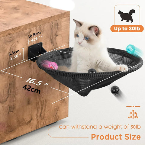 Wall-Mounted Foldable Cat Hammock – Space-Saving Comfort & Fun