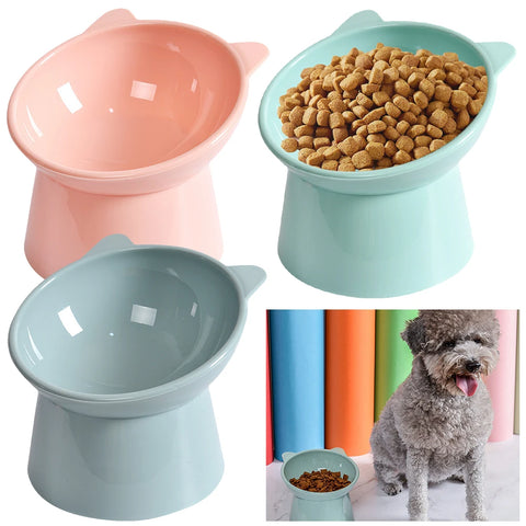 Tilted Elevated Cat Food Bowl – Ergonomic, Anti-Vomiting, Non-Slip Design for Comfortable Mealtime