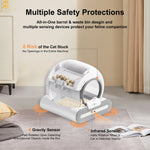 DOEL Automatic Self-Cleaning Cat Litter Box – Smart App-Controlled Toilet with Mat for Multiple Large Cats