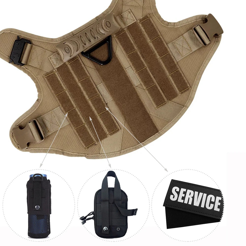 Large Dog Harness & Leash Set – Training & Walking Vest with Collar