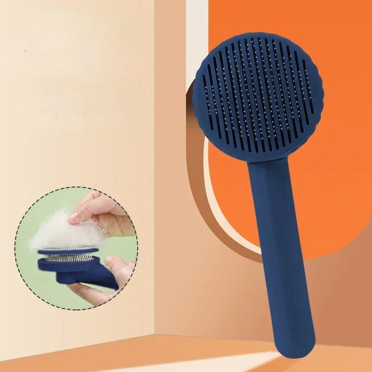 Cat Grooming Brush – Soft & Effective Hair Remover for Happy Pets