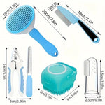 7-Pack Pet Grooming Set – All-in-One Hair & Hygiene Kit for Dogs