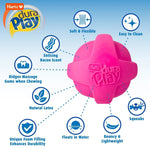 Medium Dog Toys Bacon Scented Squeaky Latex 3 Pack Dura Play Fetch Floatable Indoor Outdoor Durable Chew Toy
