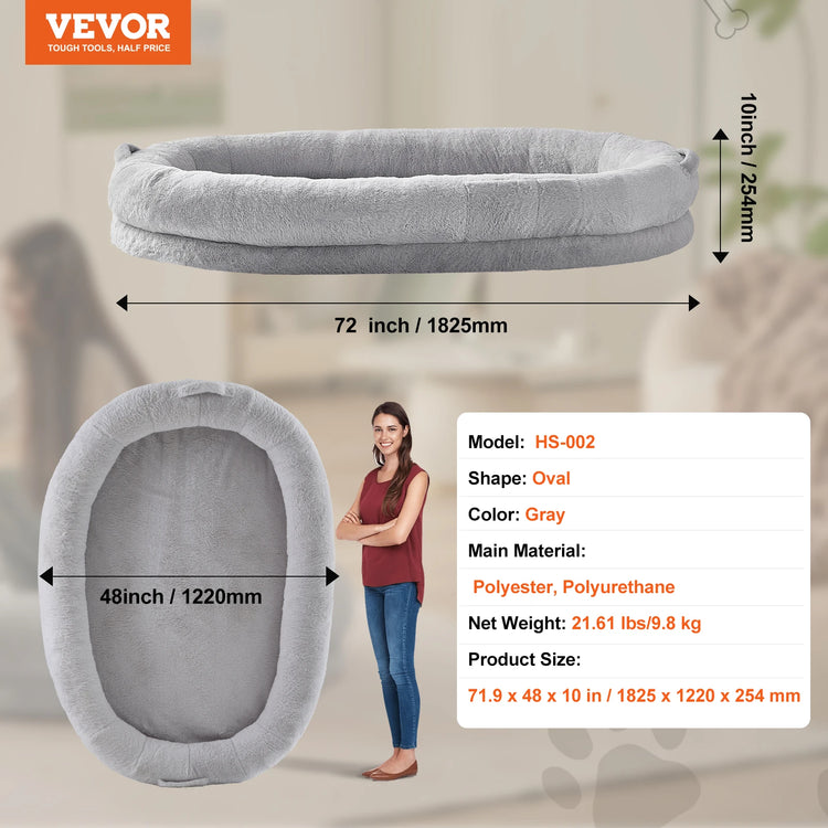 SucceBuy Human Dog Bed – XL Comfort for Adults & Pets
