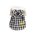 Spring/Summer Pet Skirt Dress – Plaid Princess Outfit with Cute Bowknot
