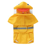 Fashionable Reflective Pet Dog Raincoat – Waterproof Hooded Jacket for Large Dogs