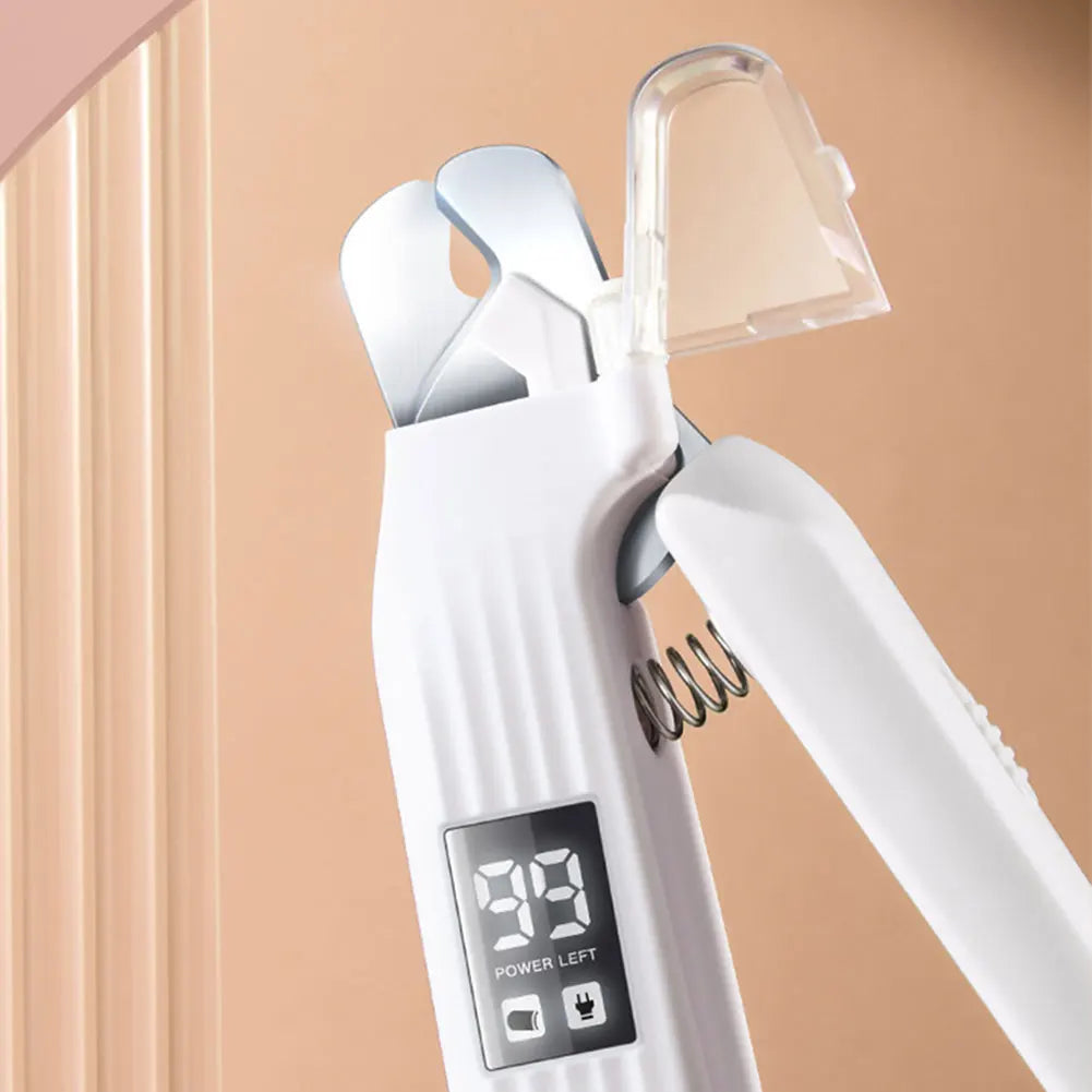 2-in-1 Electric Dog Nail Grinder & Clipper – Safe Grooming with Built-In LED Light