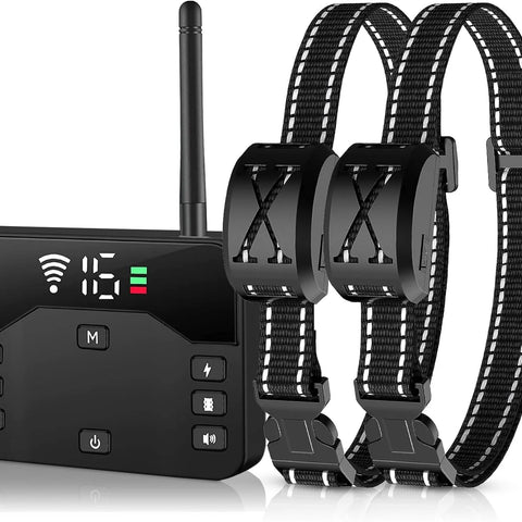 Wireless 2-Dog Fence & Training Collar – Safe Freedom, Smart Control