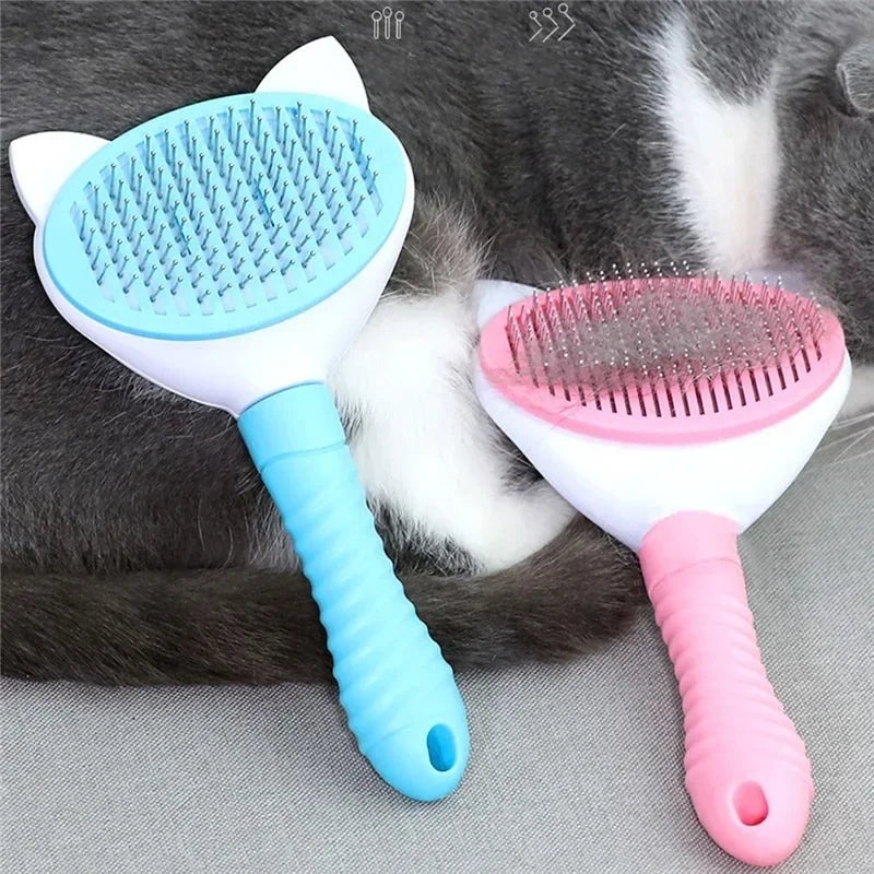 Self-Cleaning Pet Grooming Brush – Professional Quality Comb for Dogs & Cats