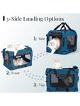Extra Large Cat Carrier – Collapsible Soft-Sided Crate for Car Travel