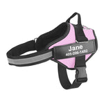 No-Pull Reflective Dog Harness – Adjustable Vest with Custom ID Patch