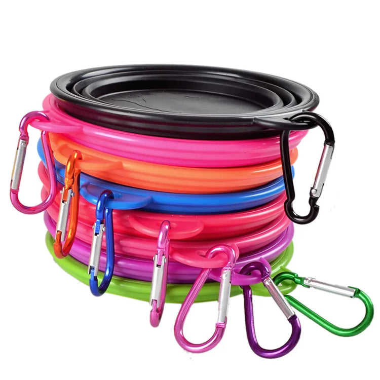 Collapsible Silicone Pet Bowl – Lightweight, Portable, and Travel-Ready Feeding & Water Dish