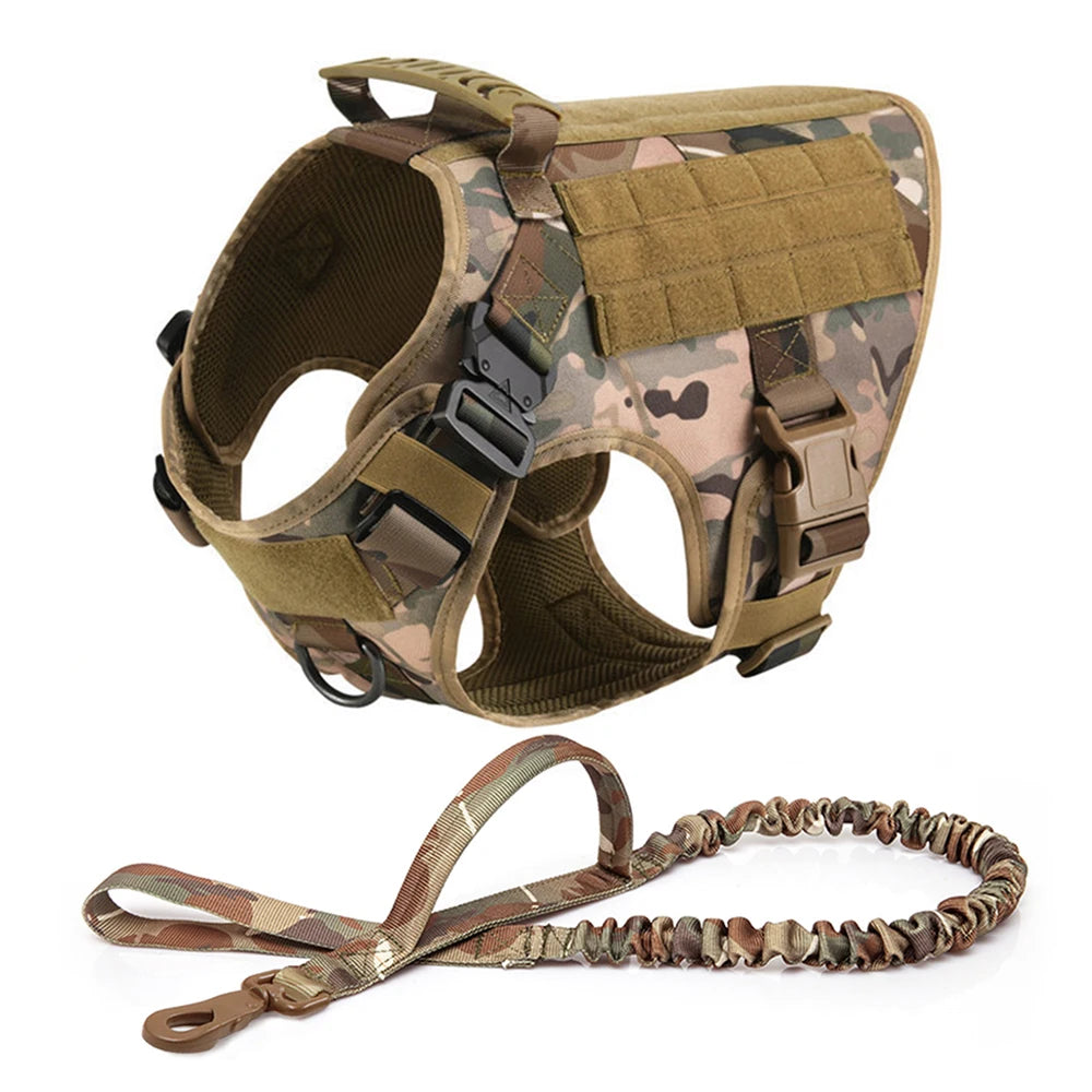 Large Dog Harness & Leash Set – Training & Walking Vest with Collar
