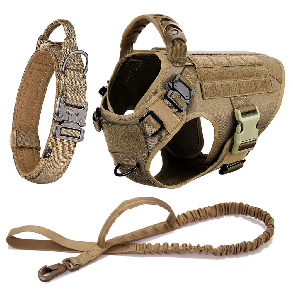 Large Dog Harness & Leash Set – Training & Walking Vest with Collar