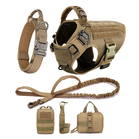 Large Dog Harness & Leash Set – Training & Walking Vest with Collar