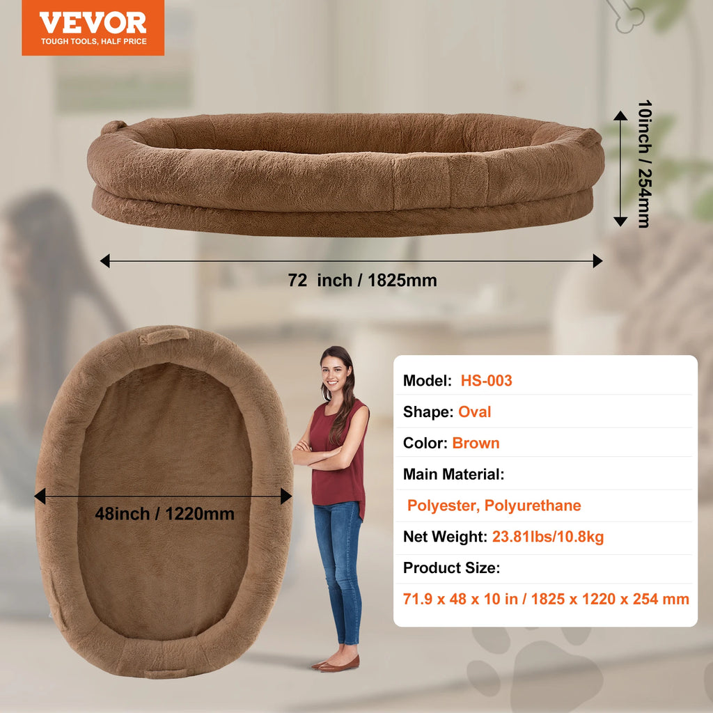 SucceBuy Human Dog Bed – XL Comfort for Adults & Pets