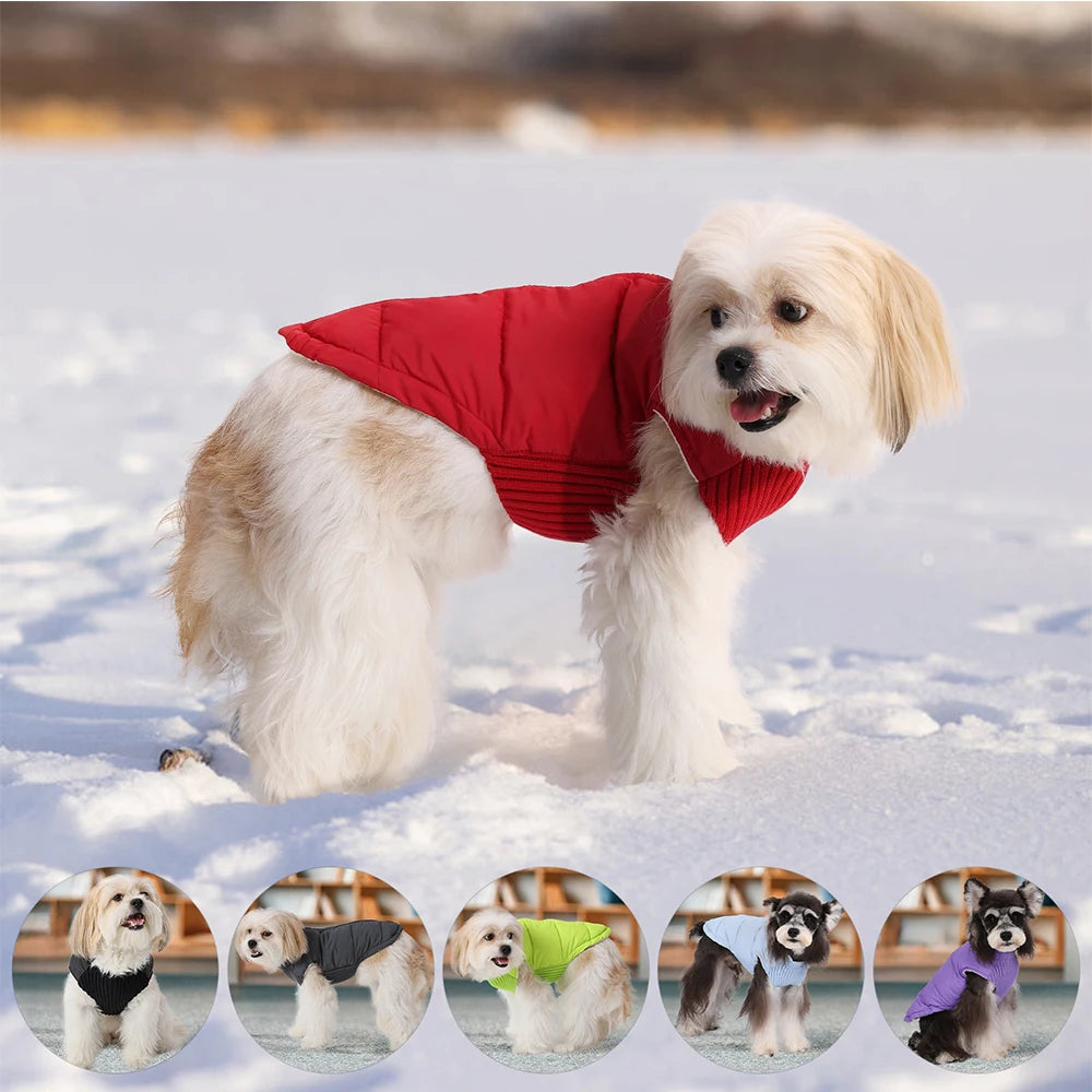 Pet Knitted Leisure Dog Clothes – Autumn/Winter Warm Vest Jacket for Small & Medium Dogs